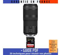 Canon RF 100-400mm f5.6-8 IS USM + 1 SanDisk 32GB Extreme PRO UHS-II SDXC 300 MB/s + Guide PDF '20 TECHNIQUES POUR RÉUSSIR VOS PHOTOS