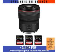 Canon RF 14-35mm f/4L IS USM + 3 SanDisk 64GB Extreme PRO UHS-II SDXC 300 MB/s + Guide PDF '20 TECHNIQUES POUR RÉUSSIR VOS PHOTOS
