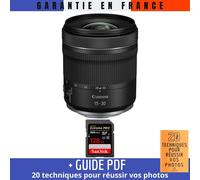Canon RF 15-30mm F4.5-6.3 IS STM + 1 SanDisk 128GB Extreme PRO UHS-II SDXC 300 MB/s + Guide PDF '20 TECHNIQUES POUR RÉUSSIR VOS PHOTOS