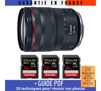 Canon RF 24-105 mm f/4L IS USM + 3 SanDisk 32GB Extreme PRO UHS-II 300 MB/s + Guide PDF '20 TECHNIQUES POUR RÉUSSIR VOS PHOTOS