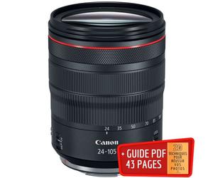 Canon RF 24-105 mm f/4L IS USM + Guide PDF ""20 TECHNIQUES POUR RÉUSSIR VOS PHOTOS
