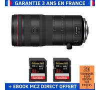 Canon RF 24-105mm F2.8 L IS USM Z + 2 SanDisk 32GB Extreme PRO UHS-II SDXC 300 MB/s + Ebook '20 Techniques pour Réussir vos Photos' - Objectif Canon RF