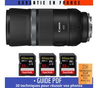 Canon RF 600mm f/11 IS STM + 3 SanDisk 32GB UHS-II 300 MB/s + Guide PDF '20 TECHNIQUES POUR RÉUSSIR VOS PHOTOS