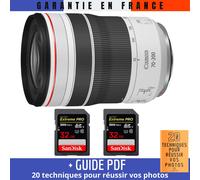 Canon RF 70-200mm f/4L IS USM + 2 SanDisk 32GB UHS-II 300 MB/s + Guide PDF '20 TECHNIQUES POUR RÉUSSIR VOS PHOTOS