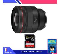 Canon RF 85mm f/1,2L USM + 1 SanDisk 64GB UHS-II 300 MB/s + Ebook 'Devenez Un Super Photographe