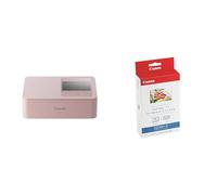 Canon Selphy CP-1500 Pink & KC-18IF Kit 18 Impressions (papier + Encre) Format Carte De Crédit Autocollant 5,4 X 8,6 Pour SELPHY CP1300, CP1200, CP1000, CP900, CP910, CP820, CP810, CP800, CP790, CP780