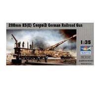 Trumpeter Maquette Canon sur rail Leopold K5 (E) 280 mm – 2ème GM – G