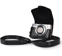Canon SX740 Case PU Leather Camera Case with Strap for Canon PowerShot SX720 HS SX730 HS and SX741 HS,Black,Modern