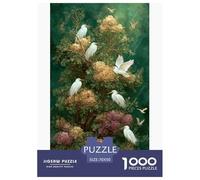 Canopée aux Fleurs et Aigrettes Puzzle 1000 Pièces 70x50cm/1000pcs, - Jeux Éducatifs Créatifs, Relaxants & Décoratifs, Idéaux pour Tous