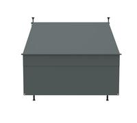 Canopée Store Banne Manuel Rétractable avec Manivelle, Auvent de Terrasse sans perçage, Protection Solaire Réglable pour Balcon, Terrasse, Jardin (Gris, 2m x 1.8m)