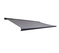 Canopée Store Banne Motorisé et Manuel Ombra 5x3.5m - LED Intégré - Gris - Double Commande - Aluminium - Protection UV 290g/m²