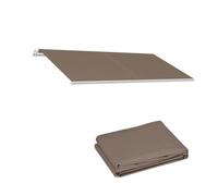 Canopée Store Toile de Rechange pour Store banne - Polyester 270g/m² (Taupe, 282 x 270 cm)