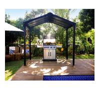 Canopia Abri barbecue Austin 180 x 284 cm Aluminium Noir