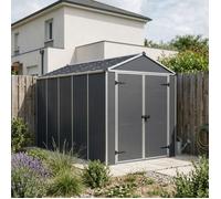 Abri de jardin 6x12 pieds gris anthracite 706792