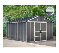Canopia Abri de jardin Yukon 9m² Gris + plancher PVC