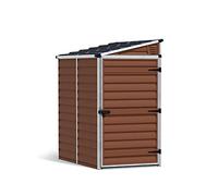 Canopia by Palram Abri de Jardin en Kit Pent 2.1m², Cadre en Aluminium, Panneaux en Polycarbonate, Ambre