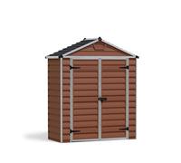 Canopia by Palram Abri de Jardin en Kit Skylight 1.7m², Cadre en Aluminium, Panneaux en Polycarbonate, Ambre