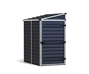 Canopia by Palram Abri de Jardin en Kit Skylight Pent 2.1m²,Cadre en Aluminium, Panneaux en Polycarbonate, Gris Foncé