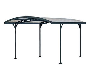 Canopia by Palram Carport Atlas 14.2m² en Polycarbonate, Aluminium Robuste et antirouille Protection de la Voiture Contre la lumière du Soleil