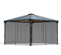 Canopia by Palram – Kit de moustiquaire Pavillon Palermo Gris 360 x 217 cm