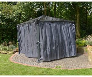 CANOPIA by Palram - Palram Rideaux Pour Tonnelle De Jardin , 360 x 217 cm En Polyester Gris