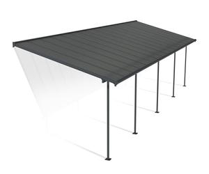 Canopia by Palram Pergola Capri 29 m² en Aluminium Et Polycarbonate, Moderne & Élégante, pour Couvrir Une Terrasse Toute L’année (Gris)