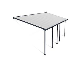 Canopia by Palram Pergola Feria 21.9 m² en Aluminium Et Polycarbonate, Moderne & Élégante, pour Couvrir Une Terrasse Toute L’année (Gris)