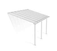 Canopia Pergola Olympia 12,8 m² aluminium et polycarbonate, moderne et élégante (Blanc)