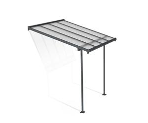 Canopia by Palram Pergola Sierra 2.3X2.3 en Aluminium Et Polycarbonate, Moderne & Élégante, pour Couvrir Une Terrasse Toute L’année (Grise Transparent)