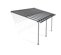 Canopia by Palram Pergola Sierra Cabrio en Aluminium Et Polycarbonate, Moderne & Élégante, pour Couvrir Une Terrasse Toute L’année (Gris/Gris Opaque) (3x6.10)