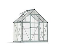 Canopia by Palram Serre de Jardin Hybrid 2.3m² (Argent) Cadre en Aluminium, Panneaux en Polycarbonate, Résistant aux UV