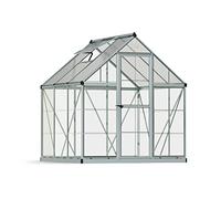 Canopia by Palram Serre de Jardin Hybrid 3.4m² (Argent) Cadre en Aluminium, Panneaux en Polycarbonate, Résistant aux UV