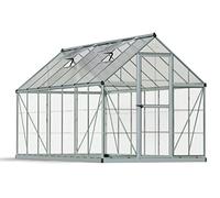 Canopia by Palram Serre de Jardin Hybrid 7.9m² (Argent) Cadre en Aluminium, Panneaux en Polycarbonate, Résistant aux UV