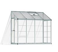 Canopia by Palram serre de jardin Lean To 3m² (argent) Cadre en aluminium, Panneaux en Polycarbonate, Résistant aux UV
