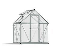 CANOPIA by Palram - Serre de Jardin Mythos en Aluminium/Polycarbonate, Argent, 126cm x 185cm