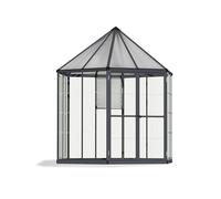 Palram - Serre de jardin en polycarbonate Oasis hexagonale 3,8 m²