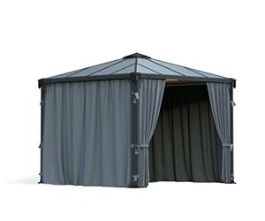 Canopia by Palram Set de Rideaux pour tonnelles Palermo 3x3 / 3.5x3.5/3.6x3.6 et Martinique 3x3.6