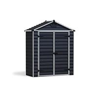 Canopia by Palram Skylight Abri de Jardin en métal 185 x 90 cm, plaques en Polycarbonate résistant à la Rouille, Protection UV et Gris Minuit 6 x 3 cm