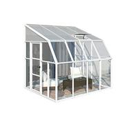 Canopia by Palram Sun Room Véranda modèle carré 260cm de côtés - Pièce d’appoint pour l'hiver - Puit de lumière