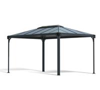 Palram Tonnelle autoportante Martinique aluminium toit polycarbonate 4,3x2,95 m Gris anthracite