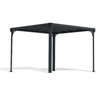 CANOPIA by Palram - Tonnelle Milano en Aluminium/Polycarbonate, Gris Anthracite, 309cm x 309cm