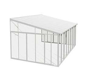 Canopia by Palram véranda Tonnelle de Jardin fermée en kit Sanremo 16.7m² . Structure en Aluminium Panneaux polycarbonate, résistant aux intempéries