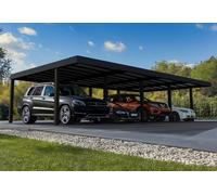 Canopia Carport 4 voitures en aluminium et polycarbonate Oslo - 71,2 m² - 707564