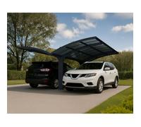 Carport double 28.6m² gris anthracite Palram 704950 G
