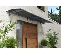 Canopia by Palram Auvent de Porte d'entrée Aquila 2.8m² Marquise de Porte, Protection Contre la Pluie et Le Soleil pour Maison, (Gris)