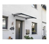 Marquise transparente 150.5x91.5cm gris anthracite 705531