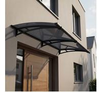 Canopia by Palram Auvent de Porte d'entrée Aquila 1.9m² Marquise de Porte, Protection Contre la Pluie et Le Soleil pour Maison, (Gris)