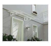 Canopia Marquise de porte Bordeaux 223.5 x 140 cm Blanche