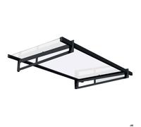 Canopia by Palram Auvent de Porte d'entrée Bremen 3x5m Marquise de Porte, Protection Contre la Pluie et Le Soleil pour Maison,(Gris)