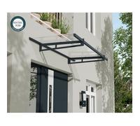 Palram - Marquise Transparente 93.5x205cm Gris Foncé 706595
